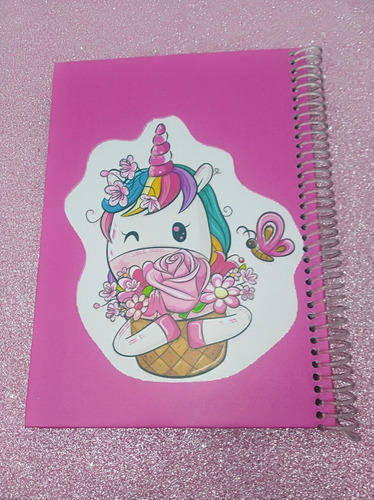 Imagen 5 de 8 de Cuadernos Personalizados Unicornios, Pony Y Mas Personajes