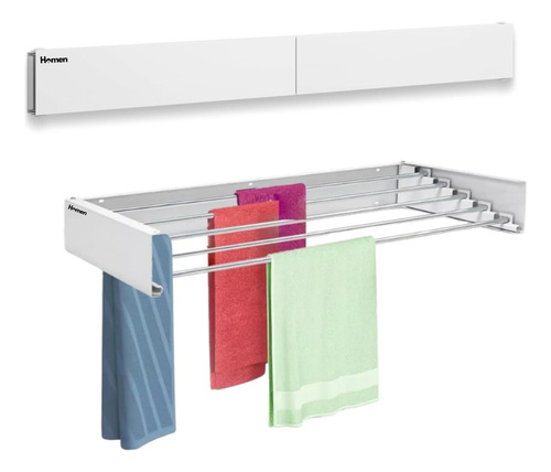 Tendedero Colgador De Ropa Retractil De Pared Que Se Esconde Blanco