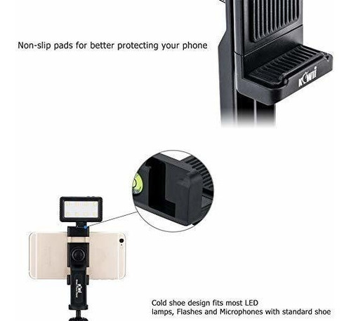 Adaptador Soporte Tripode Para Telefono Celular Luz Led