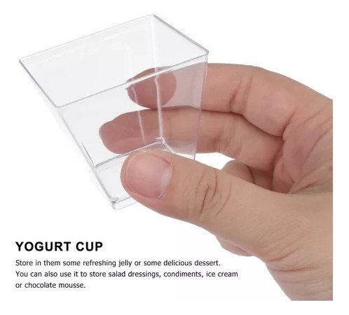 Nuevo Vaso De Postre De Plástico Transparente De 60 Ml Con