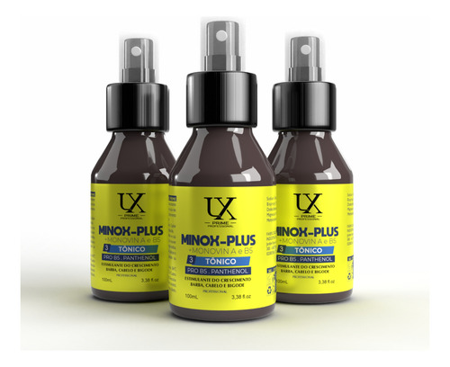 03 Tônico Crescimento Capilar 100ml-a Evolução Do Monoxidil