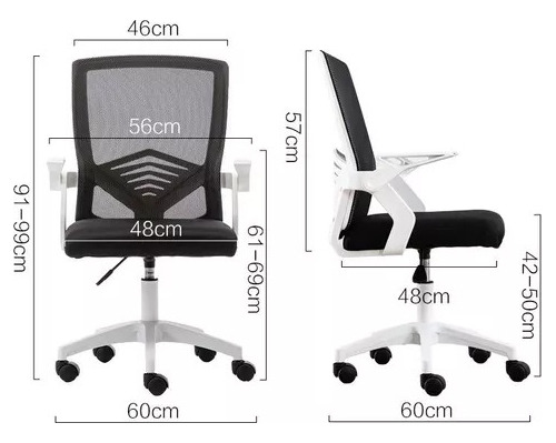 Silla De Escritorio Lumax Ezri Mesh Negra Con Tapizado (Usado)