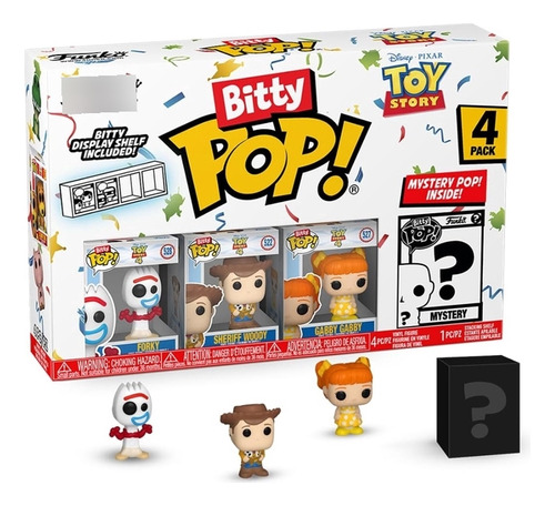 Bitty Pop! Toy Story - Forky, Woody, Gabby, Surpresa