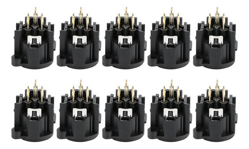 Conector Macho Xlr 10pcs Audio Montaje Chasis With Zóca