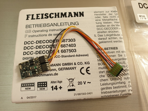 Imagen 2 de 3 de Decoder Lenz , Fleuschmann 687403 6 Polos Para Todas Las Esc