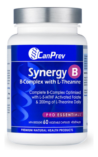 Canprev Synergy Complejo B Con L-teanina 60 Cápsulas