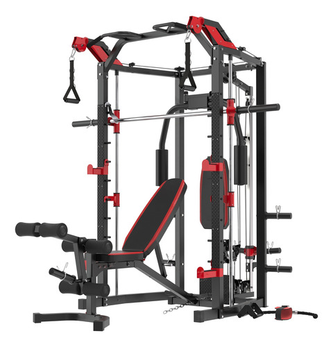 Jaula Power Rack Smith Con Banco Ajustable - Sid-s8700