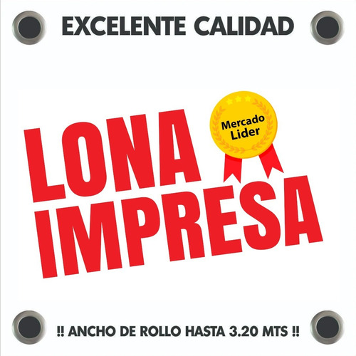 17 M2 Lona Impresa En Gran Formato