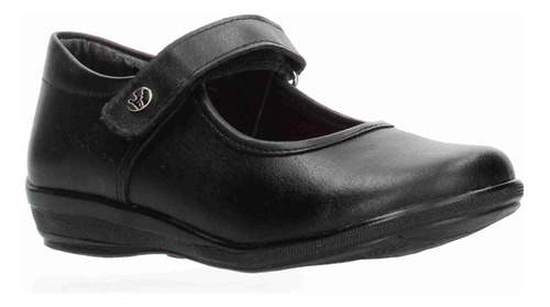 Zapato Escolar Jakuna Negro Para Niña [jak285]