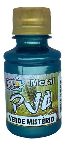 Tinta Pva Metal Colorido 100ml - True Colors - Pronto Cor Verde Mistério - 7983