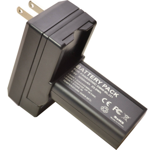 Bescor Rechargeable Lithium-ion Battery & Charger For Lumix