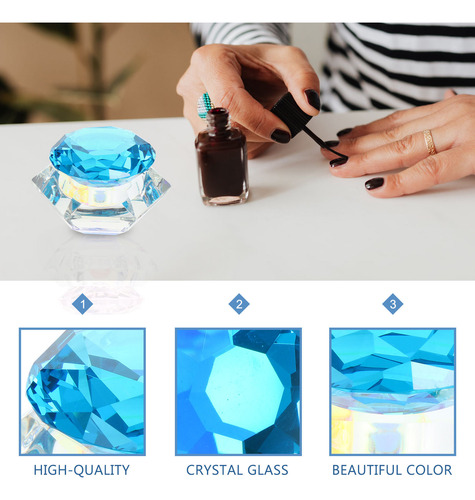 Polvo Líquido Para Manicura Nail Crystal Cup Con Tapa, 1 Uni