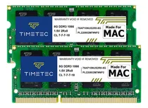 Comprar Ram Timetec, 16gb (2x8gb), Compatible Con Mac, Ddr3 1066mhz