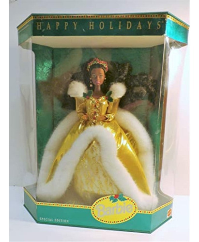 Muñeca De Barbie Aa Felices Fiestas special Edition Hallmark