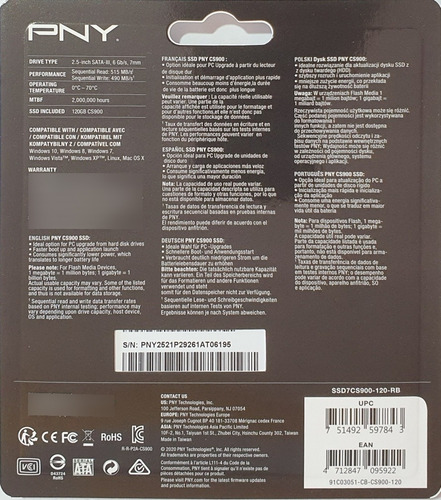 Imagen 4 de 8 de Disco Duro Solido Ssd 120gb Sata3 6gbs Laptop Pc Windows Mac