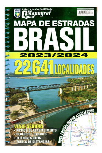 Livro Mapa De Estradas Do Brasil 2023/2024 O Guia Mapograf