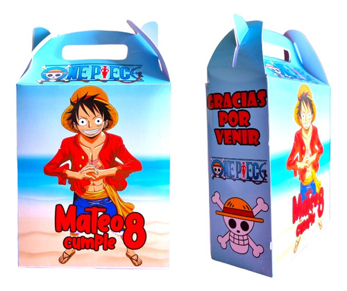 Caja Para Dulces O Sorpresa Personalizadas One Piece X6u