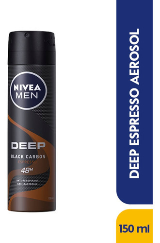 Desodorante Nivea Deep Espresso Black Carbon X 150ml