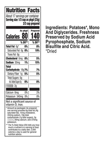 Papas De Papas Sin Gluten 389 Gramos Paquete De 6