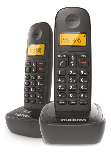 Dos Teléfonos Inalambrico Ts 2512 Combo Negro | Intelbras
