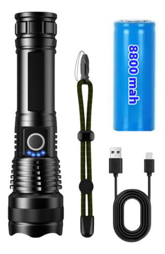 Mfdf X71-P50 Lampara LED 40000 Lm Bateria Extra Grande Usb Recargable Luz Blanca
