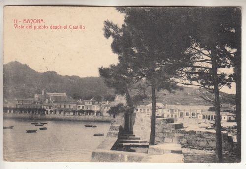 1930 Postal Vista De Bayona Vigo Pontevedra Galicia Cursada