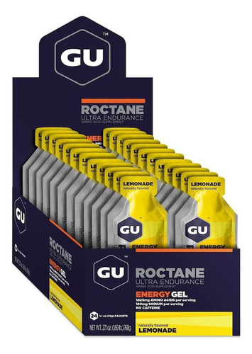 Gel Energetico Gu Rrenergy Roctane Endurance Limonada 24 Und