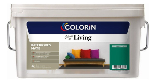 Látex Interior Colores De Living Ciboulette 4 Lts. Colorín