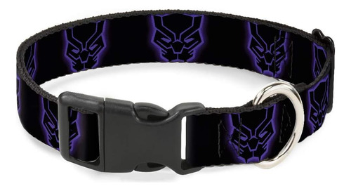 Collar De Perro Clip De Plástico Pantera Negra Vengadores Ic
