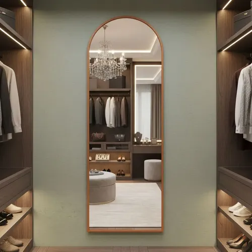Espelho 170x70 Grande Suspenso Decorativo Corpo Inteiro Com Moldura Caramelo