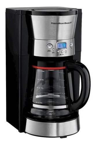 Cafetera Hamilton Beach 46895 semi automática negra y acero inoxidable de goteo 120V