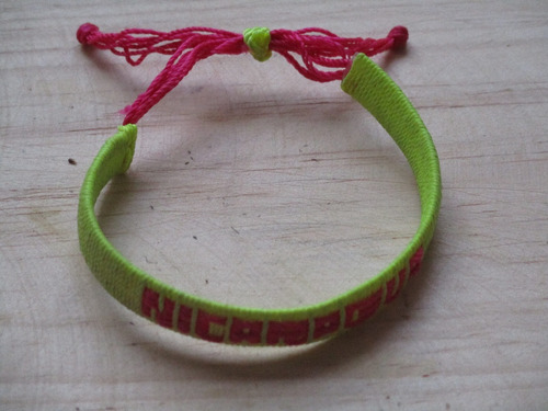  Pulsera Textil Amarilla Nicaragua