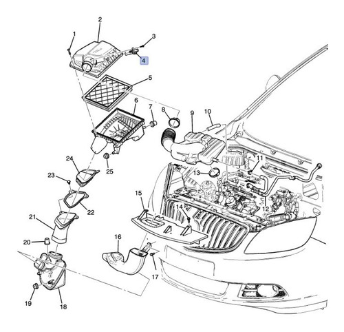 Sensor Masa Flujo Aire (maf) Buick Encore 1.4l 2014