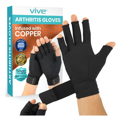 Vive Guantes De Cobre Para Artritis, Compresión De Manos Sin