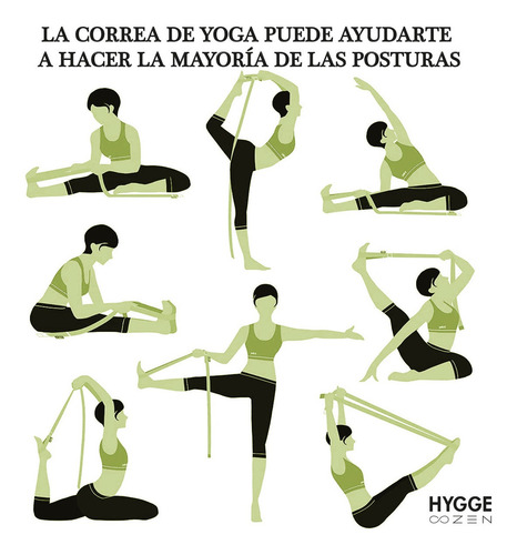 Imagen 8 de 10 de Cinturón Yoga Cinto Fitness Pilates Estiramiento 2,5 Metros