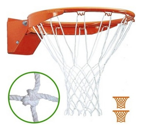 Red Baloncesto Y Mini Basquet Nylon Trenzado