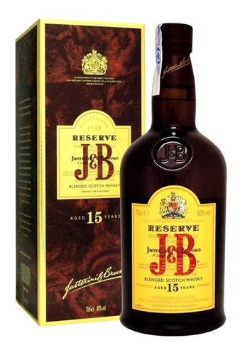 Whisky J&b 15 Reserve 1l.  Envio Gratis