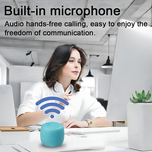 Alto-falante Bluetooth sem fio portátil Camjoke, emparelhamento azul pálido