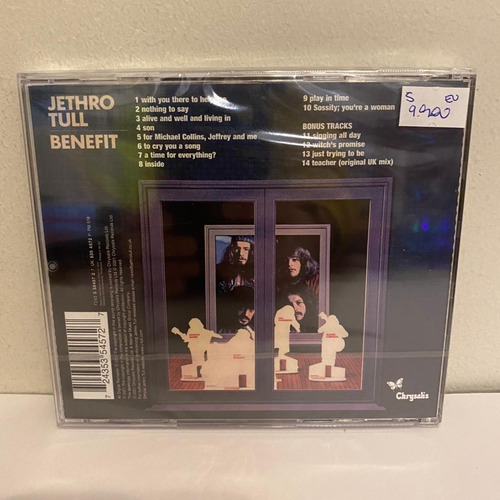 Jethro Tull Benefit Cd Eu Nuevo