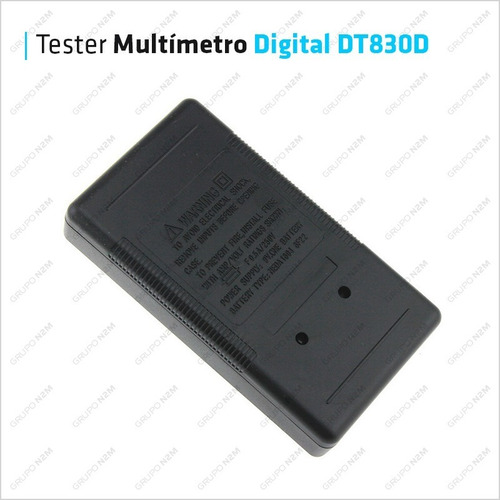 Imagen 3 de 10 de Tester Multimetro Digital Tension Corriente Resistencia