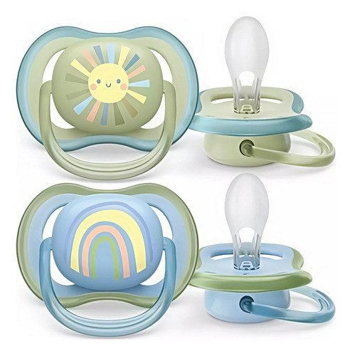 Chupetes Bebe Brillante Philips Avent Ultra Air 0-6 Meses