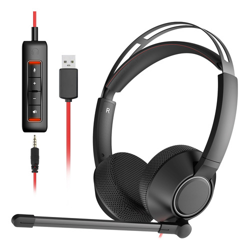 Fone De Ouvido Usb Para Computador Com Microfone