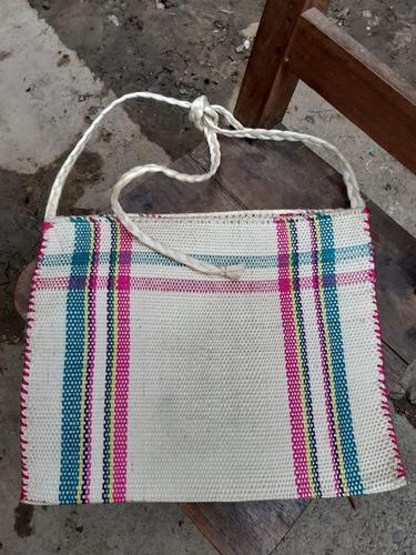 Morral Rayado Huasteco Ecológico Artesanal De Ixtle