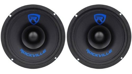 (2) Rockville Rm68sp 6.5 Altavoces 240w Rango Medio De Coche