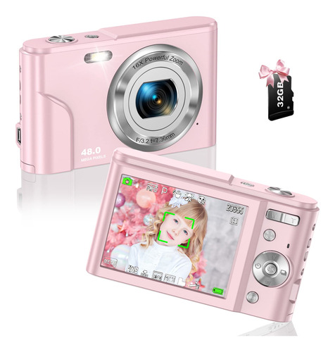 Digital Camera, P 48mp Autofocus Digital Camera For Kids Vi.