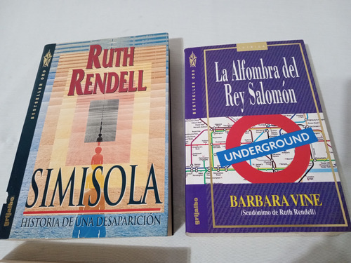 4 Libros Ruth Rendell Barbara Vine Bodas De Azufre Simisola (Usado)