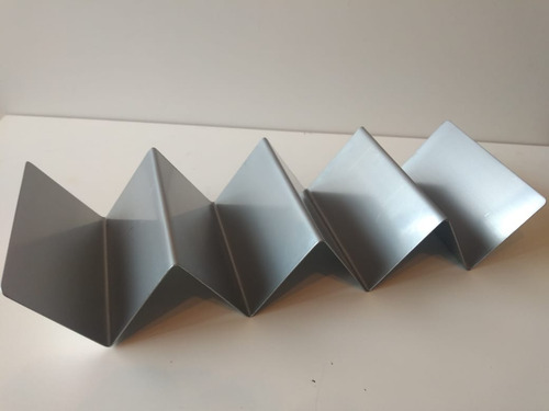 Porta Taco De Acero Inoxidable Para 3-4 Tacos Set 10 Piezas