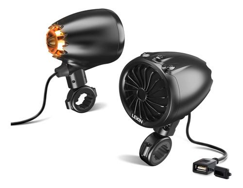 Lexin Lx-q3 - Altavoces De Motocicleta Bluetooth Impermeable