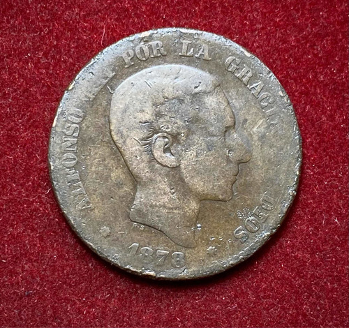 Moneda 10 Céntimos España 1878 Km 675 Alfonso 12 Oferta