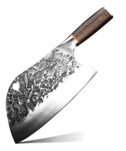 De Chef Serbio, Cuchillo De Carnicero Forjado Fuego, Cu...